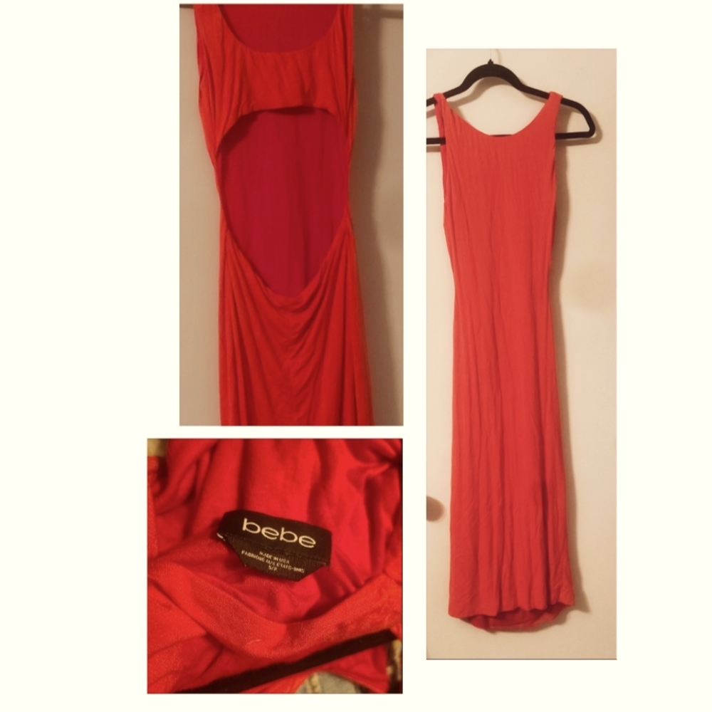 Bebe skintight maxi dress
